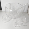 Clear Glass Punch Bowl Glass Punch Set